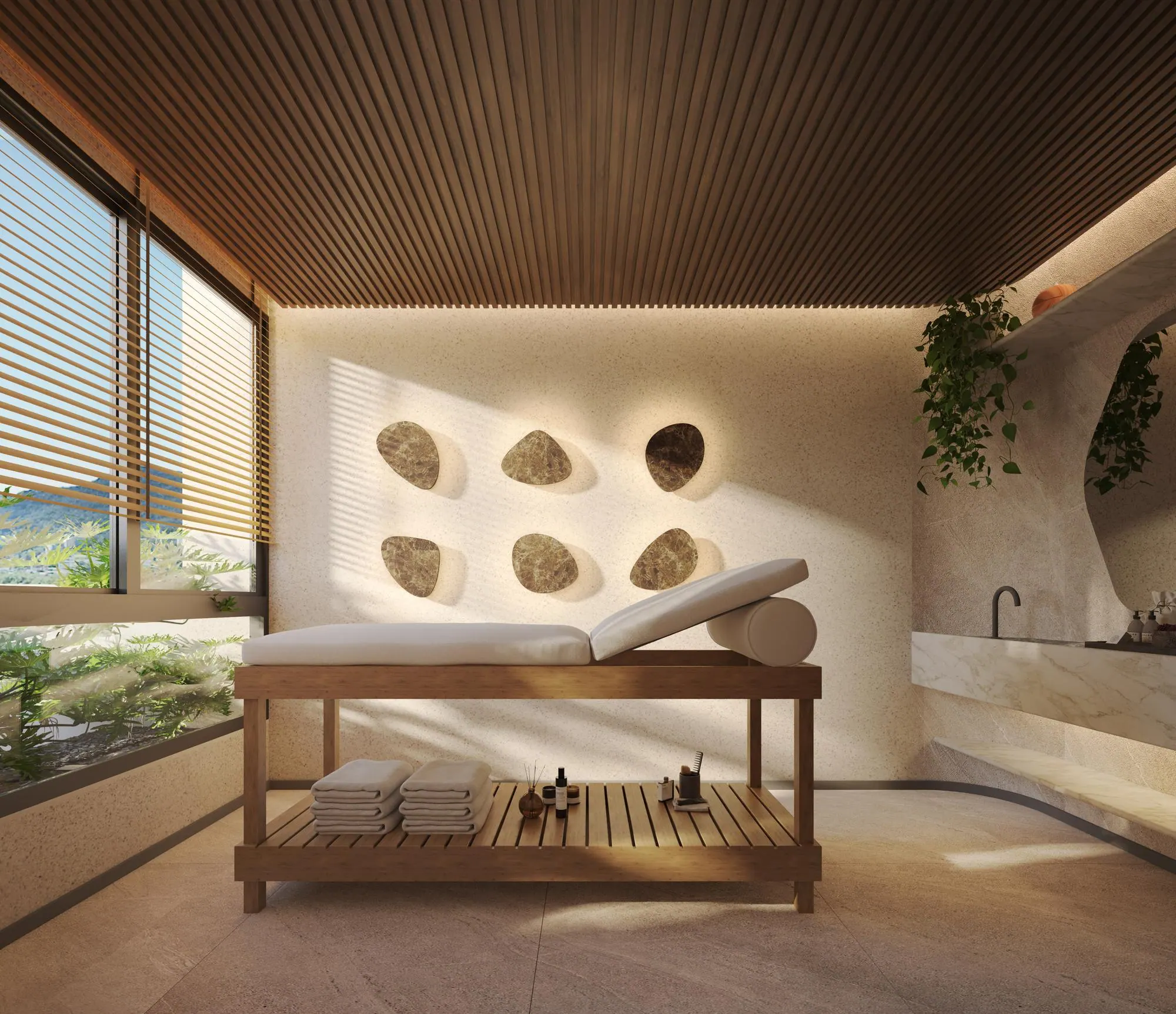 Aura Residence, sala de massagem