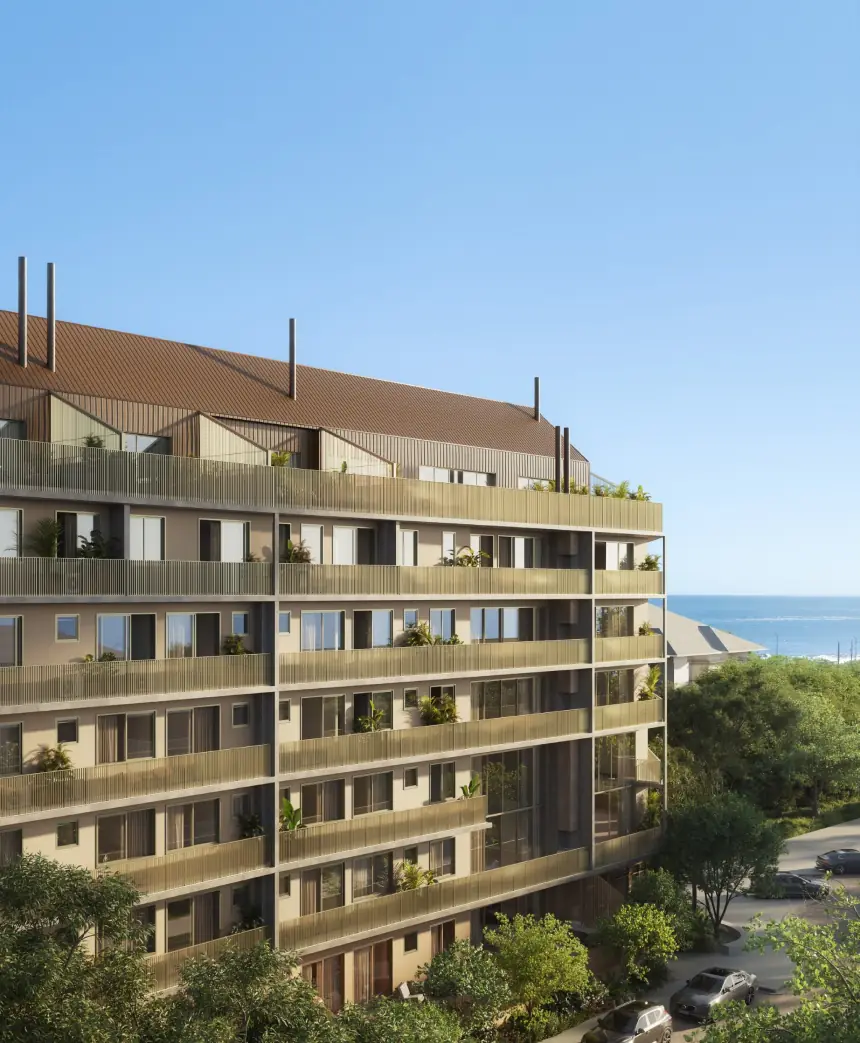 D/Pulse Beach Concept, a torre e o mar