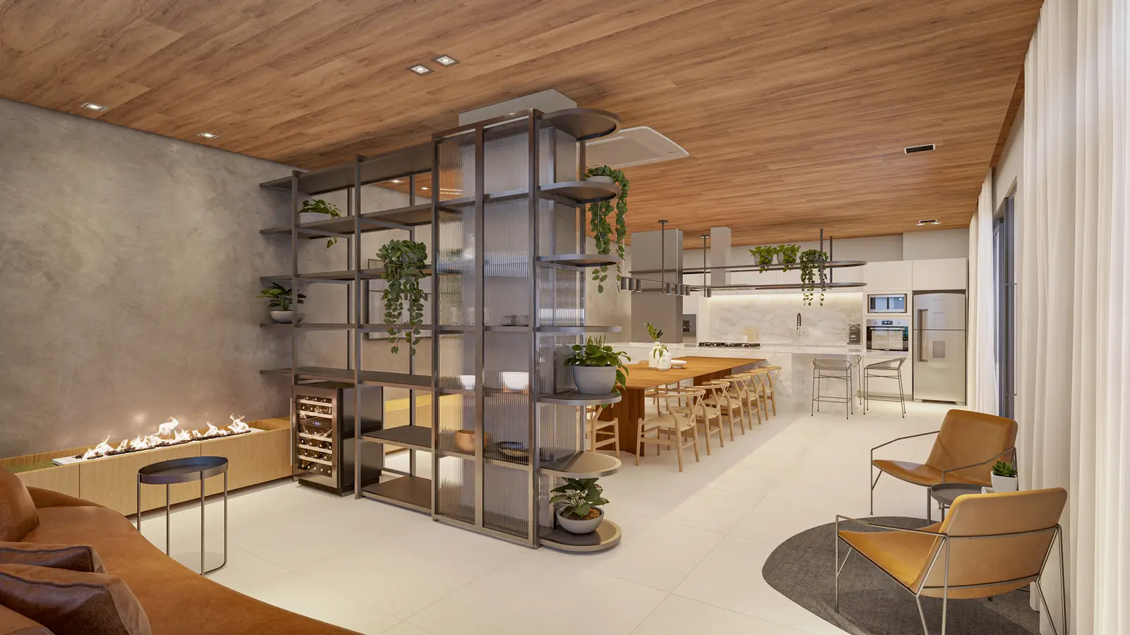 D/Vert Residence Club, espaço gourmet